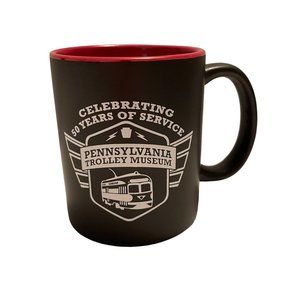 Sino Singware Pennsylvania Trolley Museum 50 Years of Service Coffee Mug Black